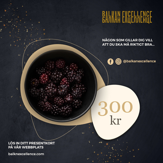 Balkan Excellence Presentkort - 300 kr