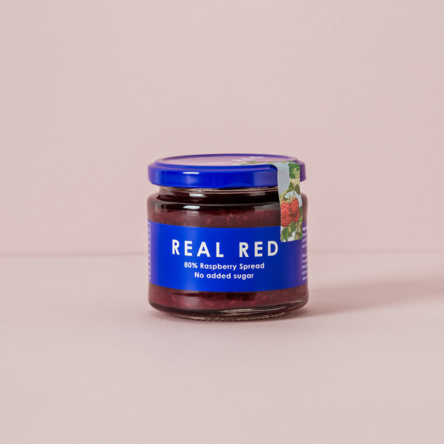 Real Red Raspberry Fruktpålägg med 80% Hallon 200g