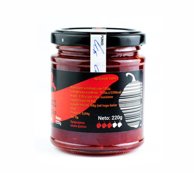 Sötstarkt pålägg med röd paprika och habanero