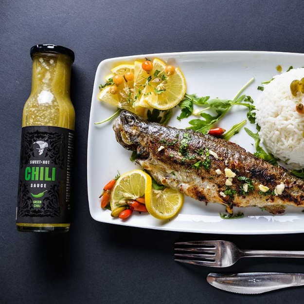 Matador Sötsur chilisås gjord på grön chillipeppar